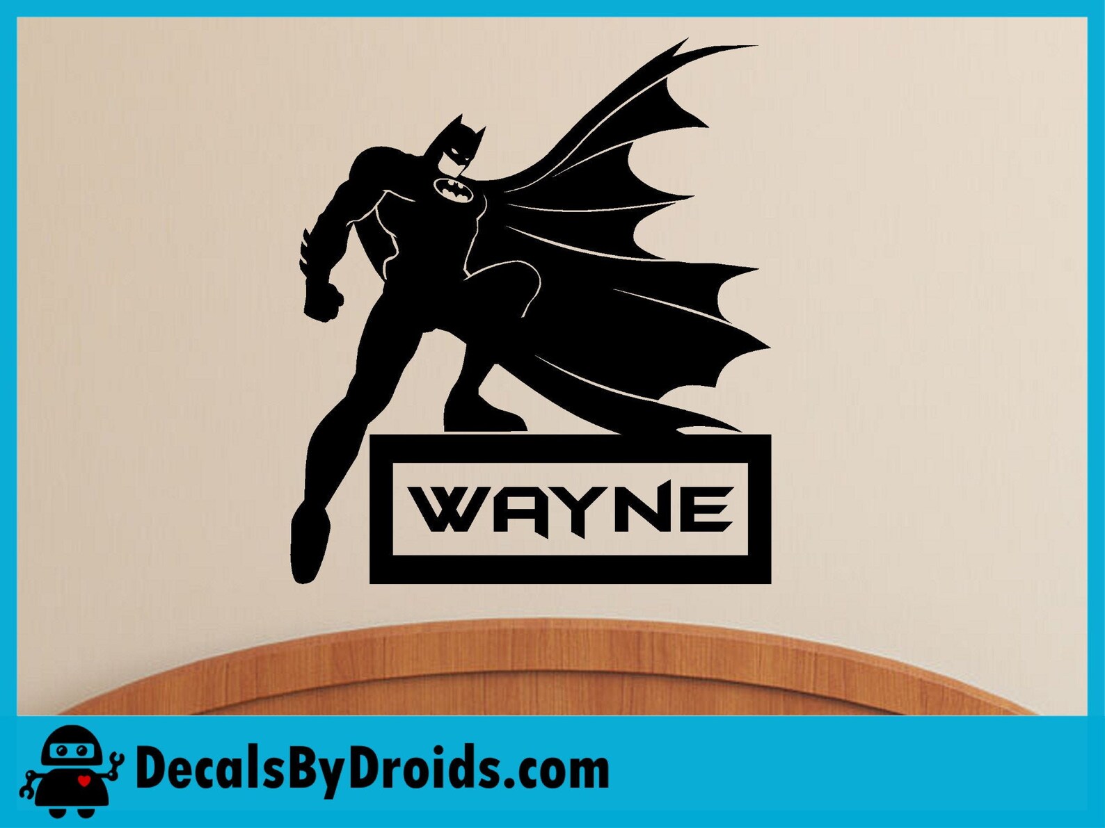 Batman Personalized Vinyl Wall Decal Etsy