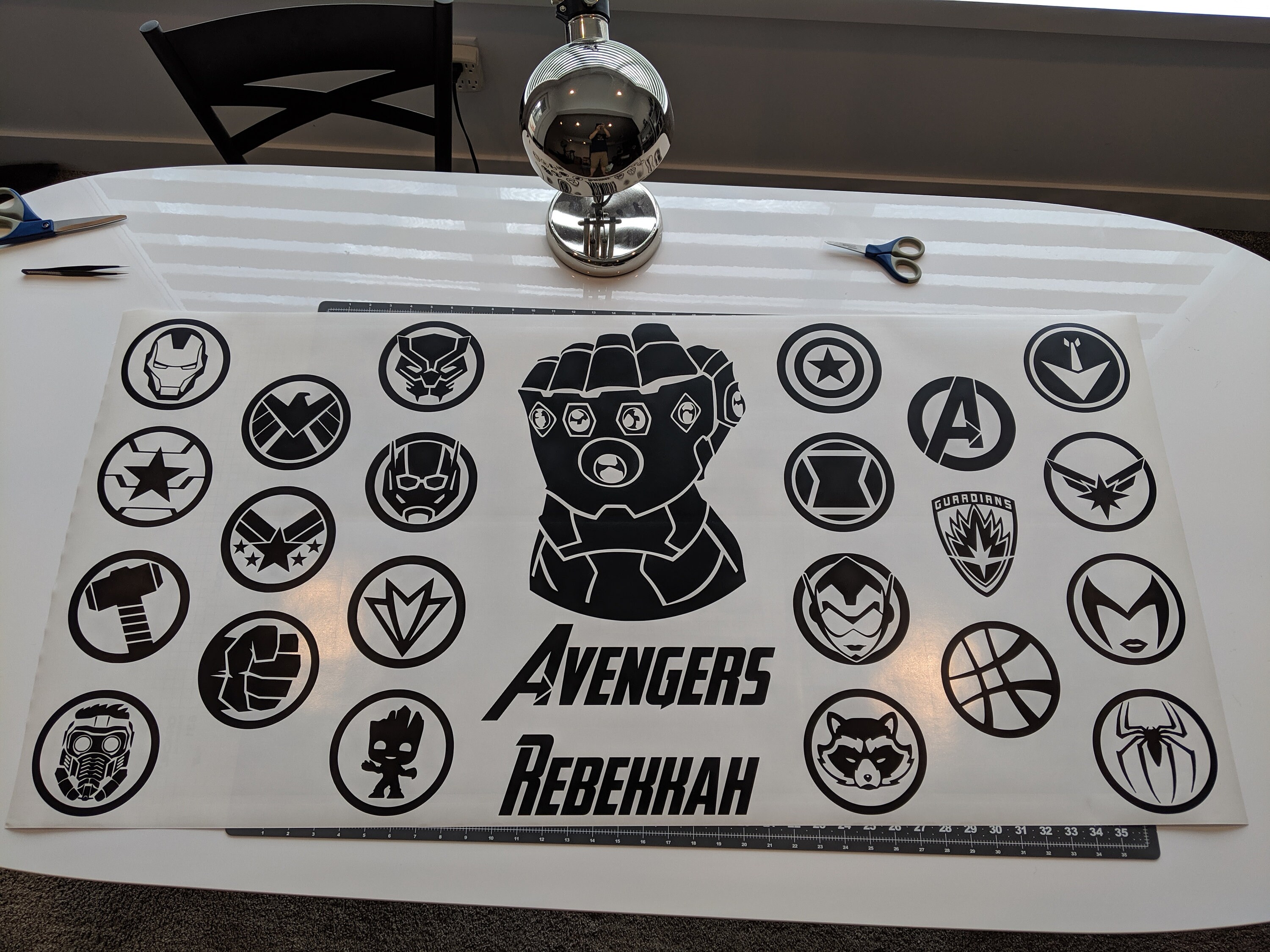 The Avengers Endgame Wall Decal Personalized Superhero Etsy
