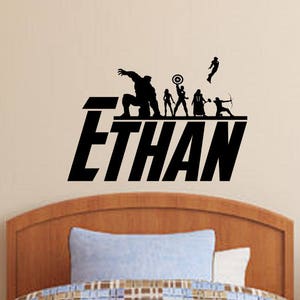 The Avengers Personalized Vinyl Wall Decal/Sticker Boys Decor