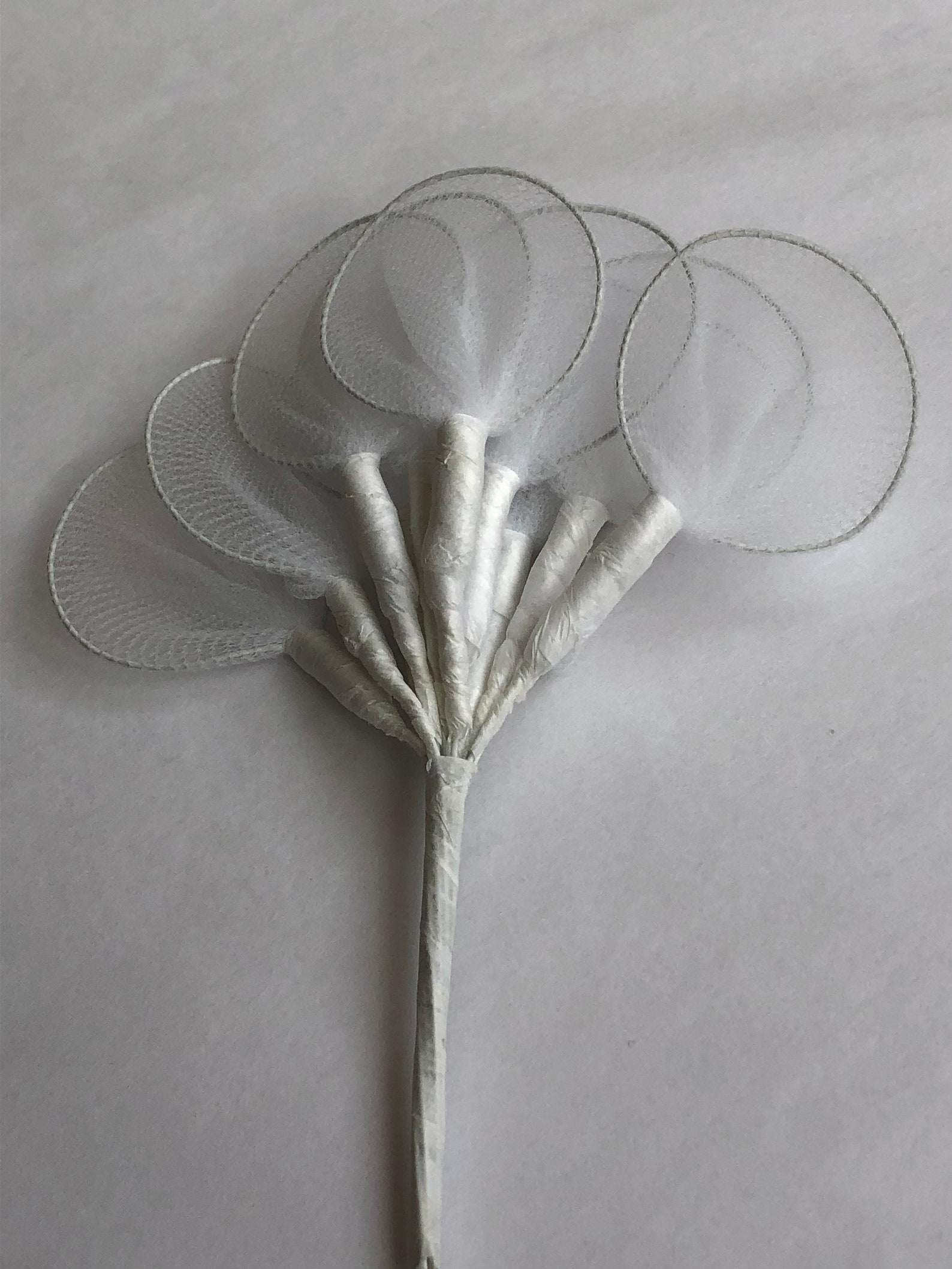 Almond holder set of 12 jordan almonds tulle net white Etsy