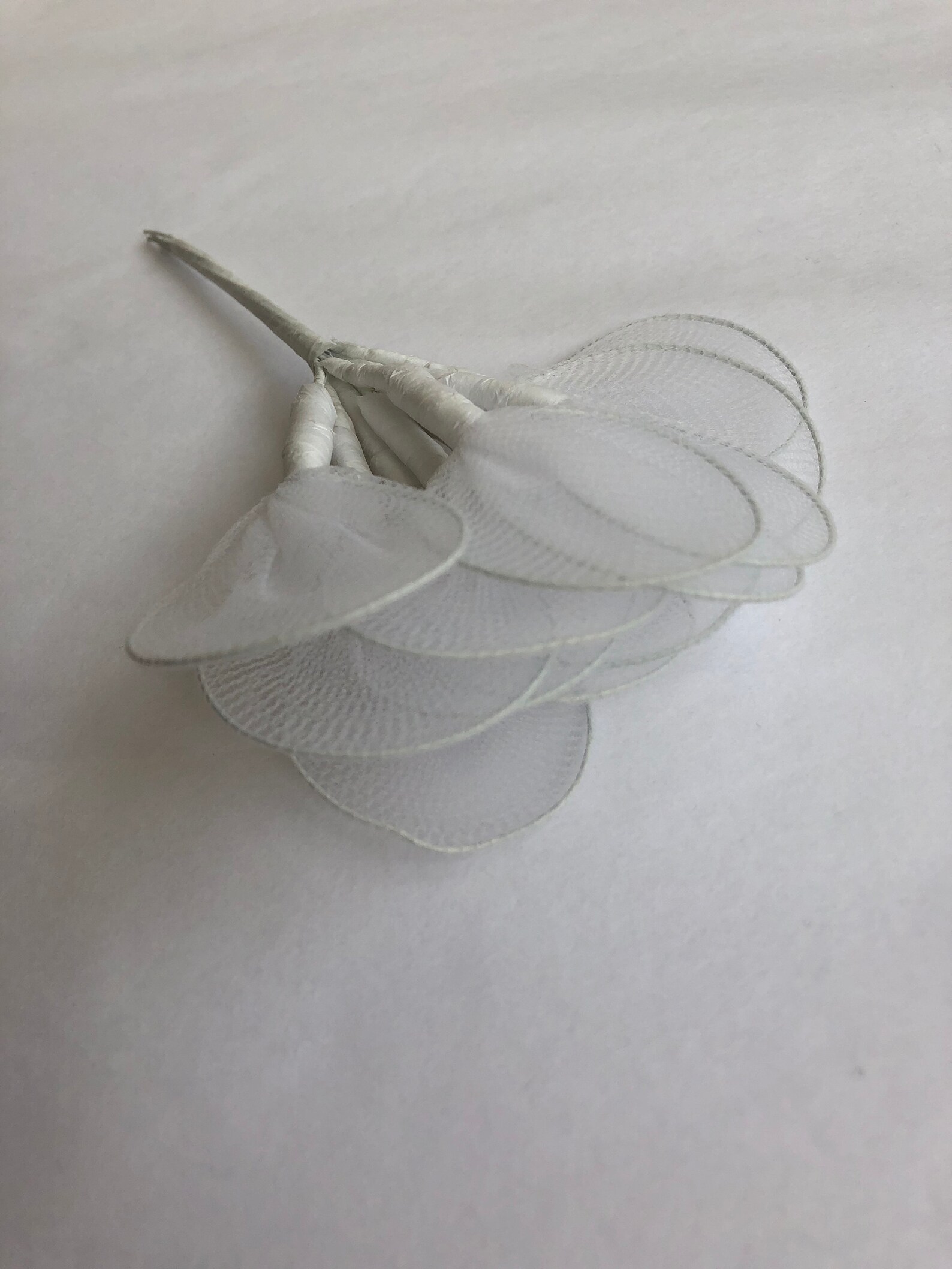 Almond holder set of 12 jordan almonds tulle net white Etsy