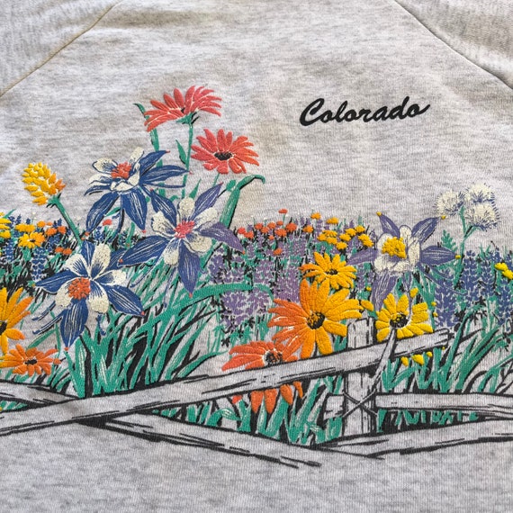 Colorado 1990 floral collared sweater - image 3