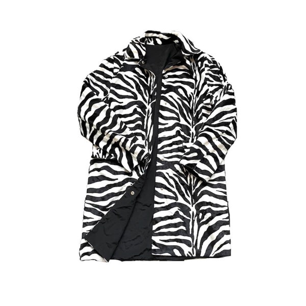 Zebra Printed Jacket Etsy