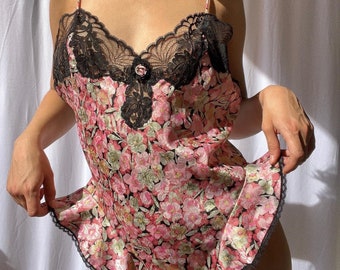 Christian Dior 80’s Floral Body-Suit Lingerie