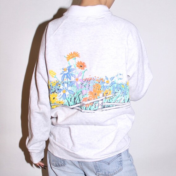 Colorado 1990 floral collared sweater - image 2