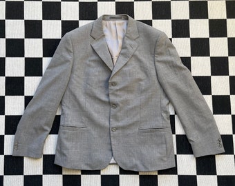 Versace classic gray wool vintage blazer