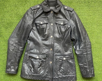 Versace Couture 90’s genuine leather jacket