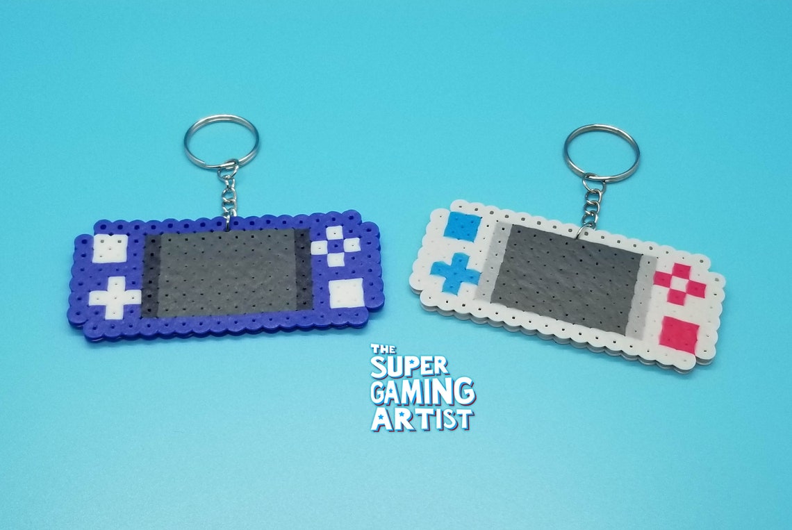 Nintendo Switch Lite Keychains Perler Keychains Video Game Etsy