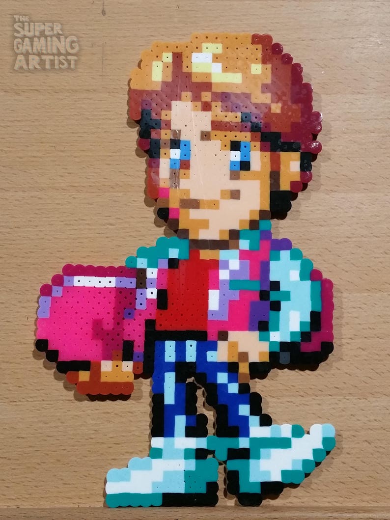 Art & Collectibles 16Bit Perler Bead Art Retro Gaming Marty McFly
