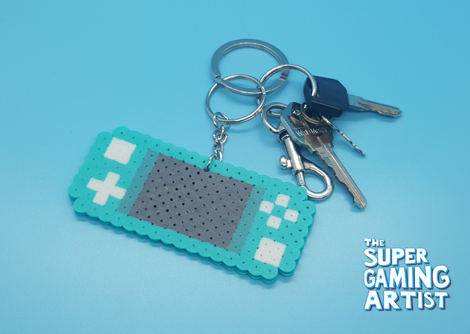 Nintendo Switch Lite Keychains Perler Keychains Video Game Etsy