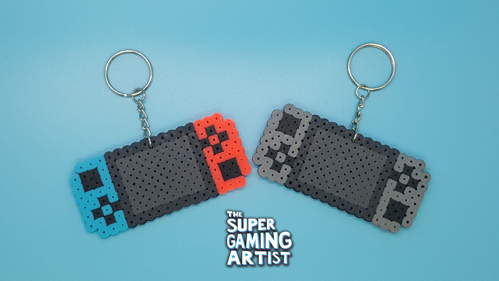 Nintendo Switch Keychains Perler Keychains Video Game Etsy