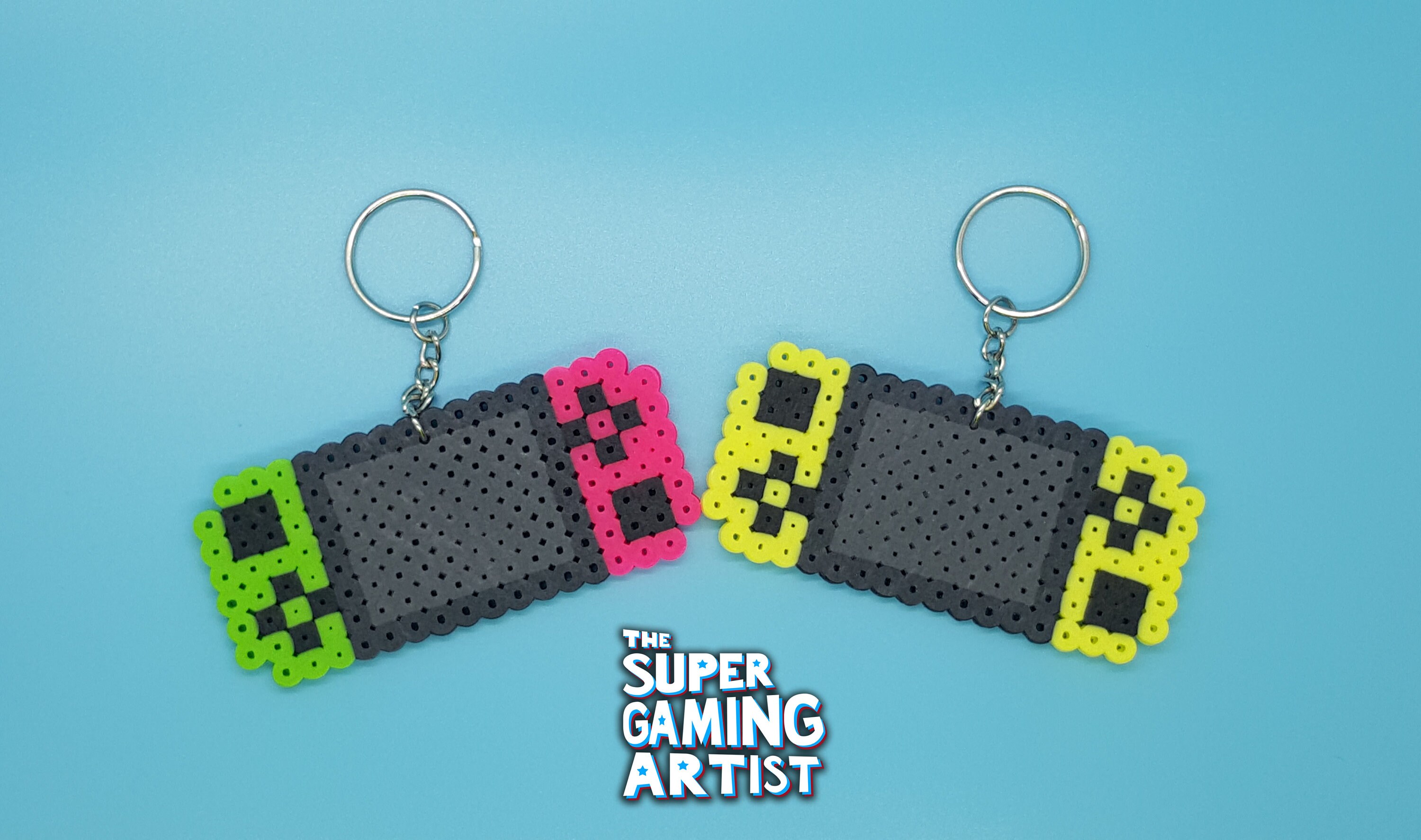 Nintendo Switch Keychains Perler Keychains Video Game Etsy