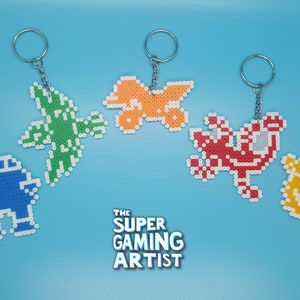 BOTW Divine Beasts Keychains | Zelda | Zelda perler | perler keychains | video games perler | gamers
