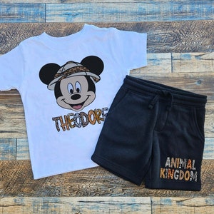 Animal kingdom shirt, kids safari shirt shorts, lion king, hakuna matata, Magic Kingdom, animal print, family shirts