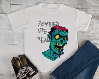 zombie kid shirt, zombie toddler shirt, zombie bodysuit, zombies are real, zombie boy shirt, cool zombie shirt, trendy halloween shirt