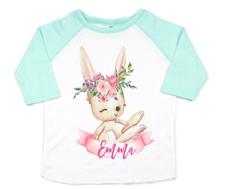 personalized girls easter shirt, easter girls shirt, baby girl easter shirt, kids easter shirt, cute easter shirt, easter shirt, custom