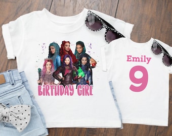 Descendants Crop Tank Top: Mal Bleached Shirt, Villain Kids