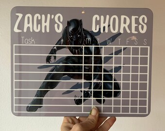 8x10 Chorkarte für Jungen, Trockenradierkarte Kinder, Jungen Chore board, 8x10