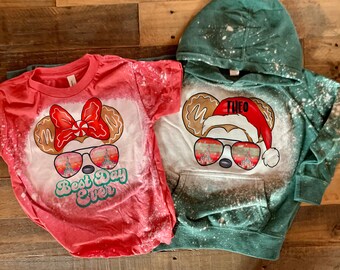 Mickey-kerstsweater voor peuters, kerstminnie-shirt, jeugd Disneyland xmas, jeugd kerst Disneyworld-hoodie