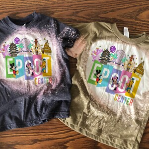 epcot kids shirt, epcot family shirts, boys epcot shirts, matching epcot shirts, bleach washed epcot center shirts image 7