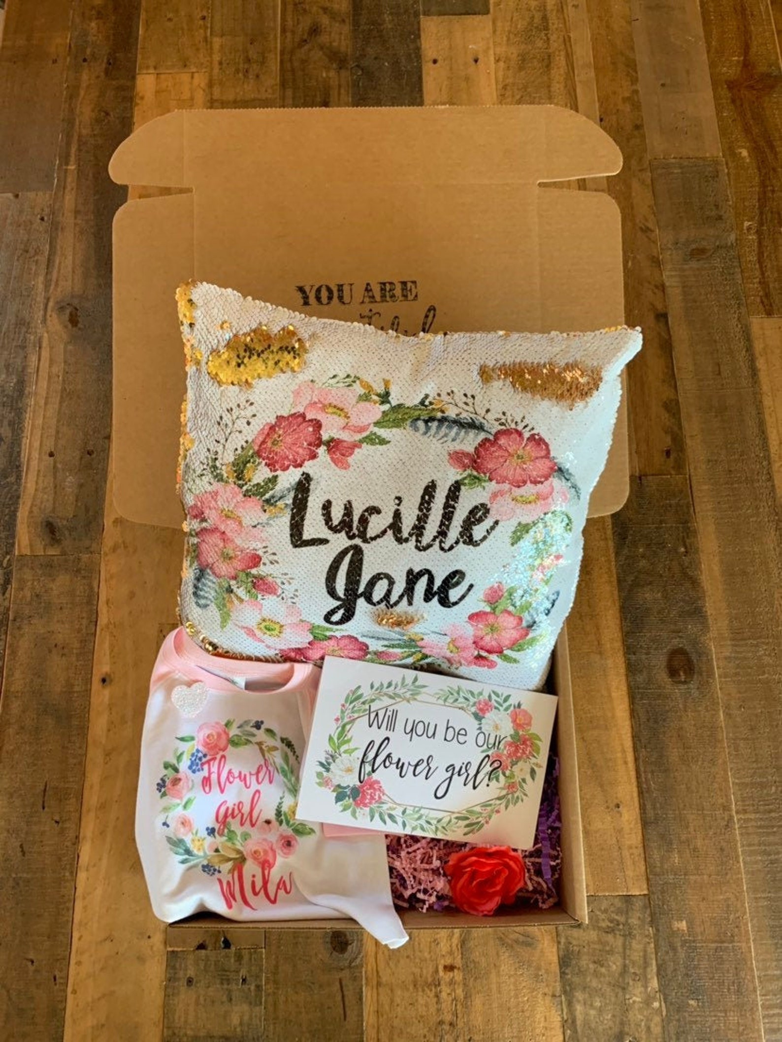 Flower Girl Gift Set Flower Girl Proposal Gifts Will You Be Etsy