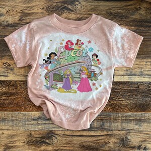 epcot kids shirt, epcot princesses shirts, girls epcot shirts, matching epcot shirts, bleach washed epcot center shirts image 4