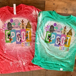 epcot kids shirt, epcot family shirts, boys epcot shirts, matching epcot shirts, bleach washed epcot center shirts image 5