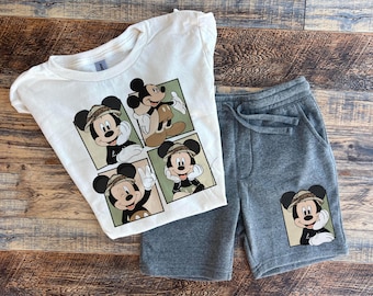 Safari Mickey Family Tees: Animal Kingdom Matching Shirts Set