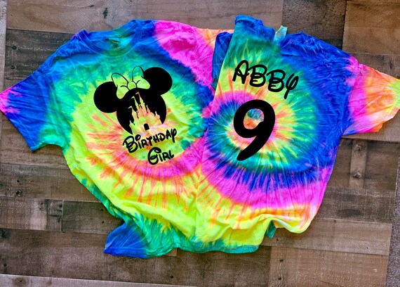 tie dye birthday shirt