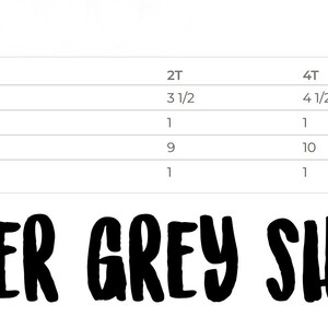 May include: Size chart for toddler grey shorts with inseam, length tolerance, waist, and width tolerance measurements in inches.
