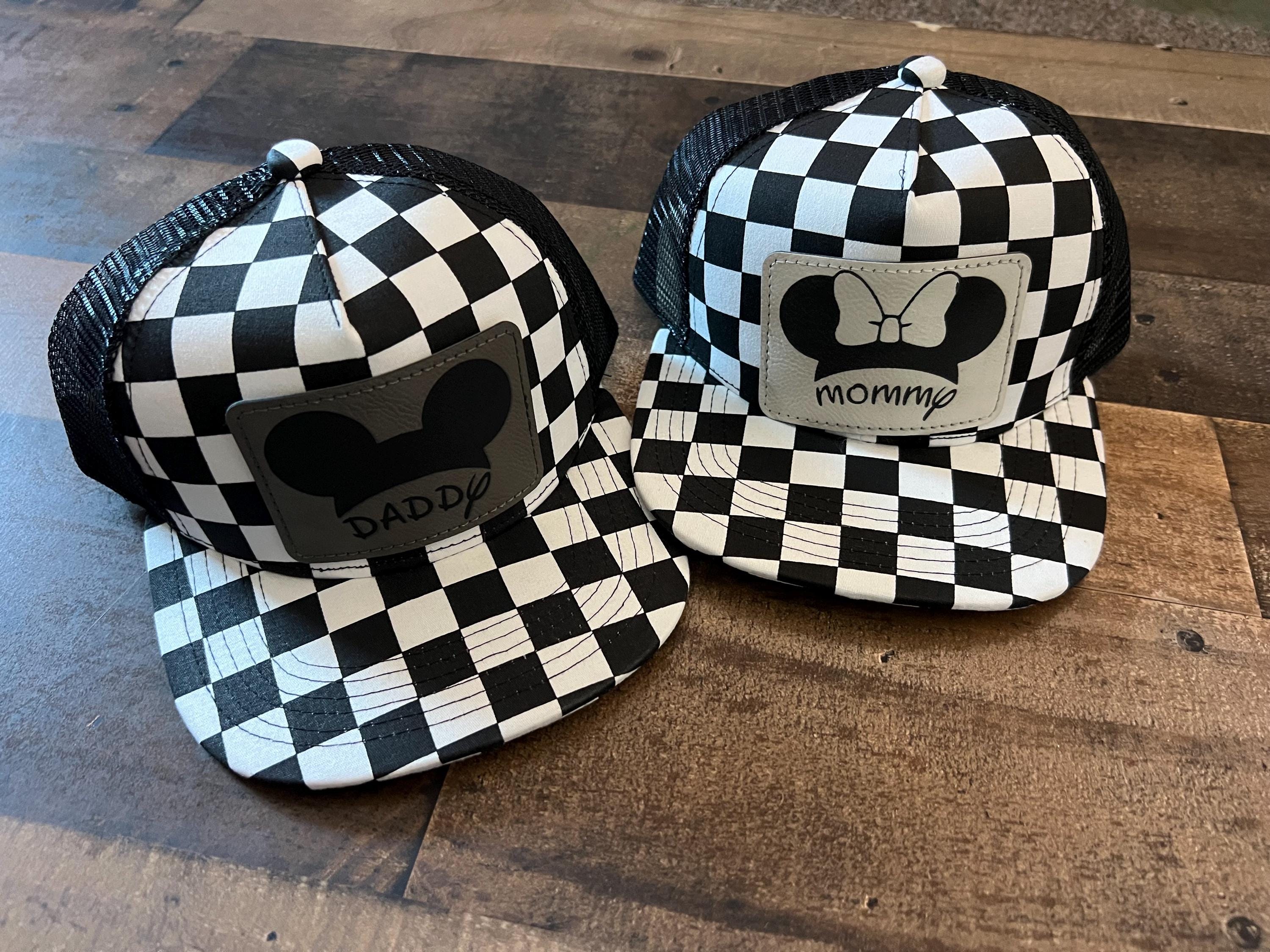 Disney Parks Authentic Black White Houndstooth Newsboy‎ Cap Rhinestone Mickey Mickey Newsboy Cap - Etsy main image 3
