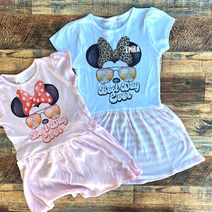 Disney girls dress, disney toddler outfit, disney summer dress, minnie mouse dress