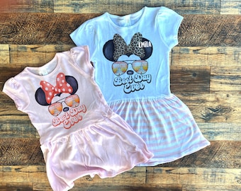 Vestido de niña de Disney, vestido de niña de Disney, vestido de verano de Disney, vestido de Minnie Mouse