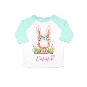 Personalized Girls Easter Shirt, Easter Girls Shirt, Baby Girl Easter ...