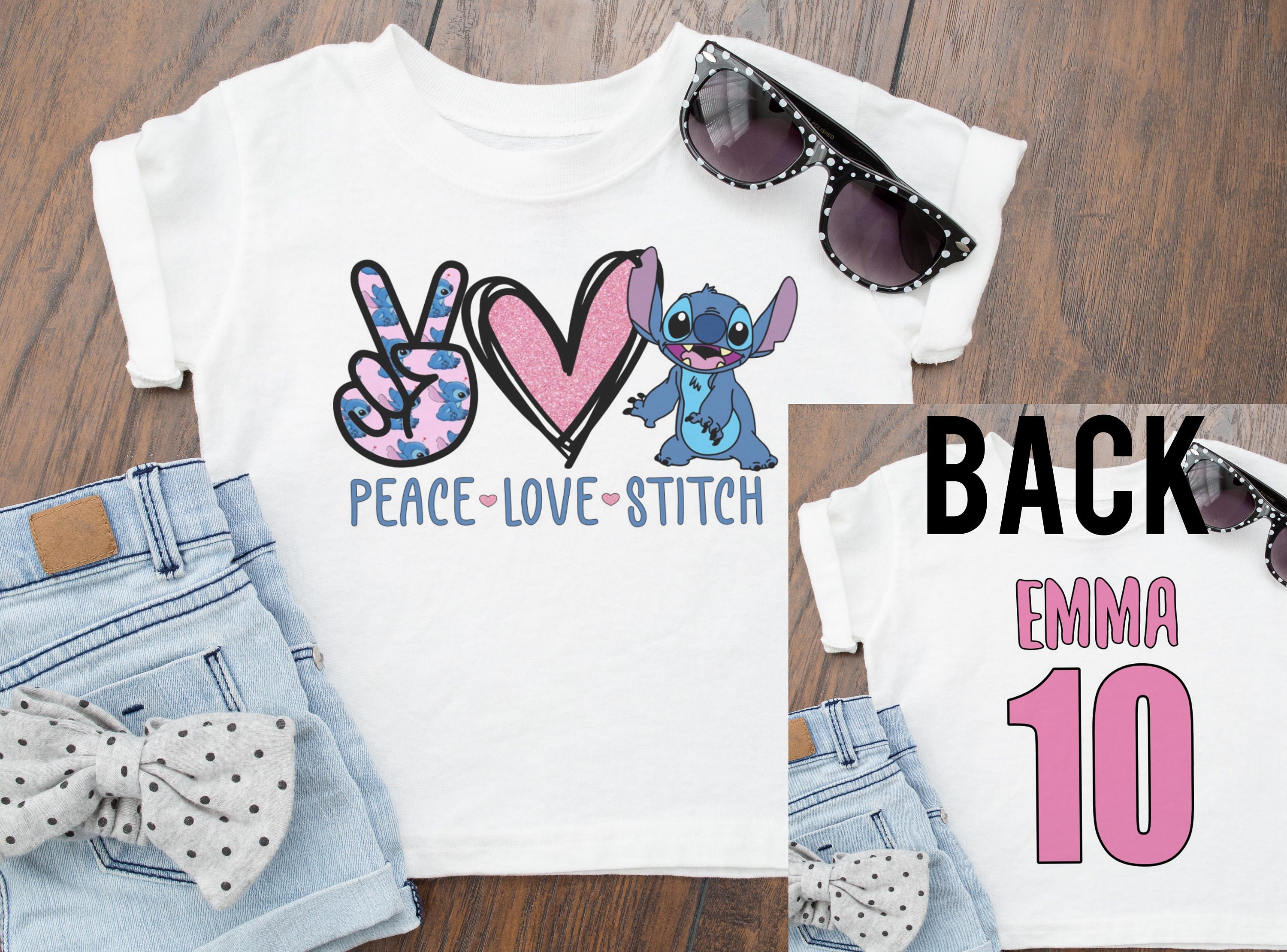 Pack de 3 tops estampados de Lilo & Stitch ©Disney