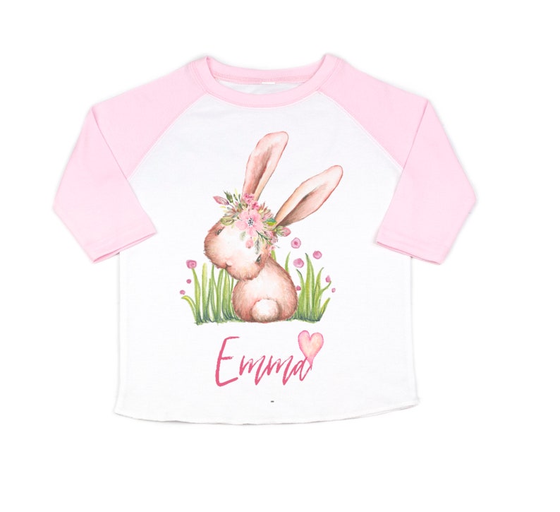 Girls easter shirt custom easter shirt personalized easter Etsy