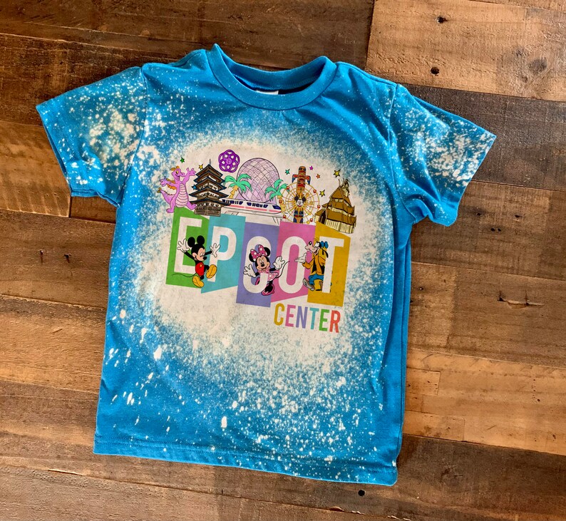 epcot kids shirt, epcot family shirts, boys epcot shirts, matching epcot shirts, bleach washed epcot center shirts image 6