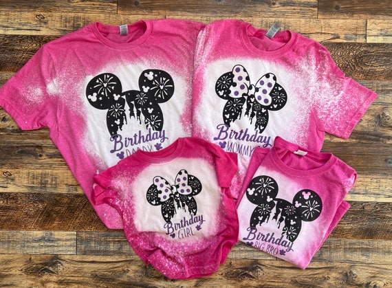 girls birthday family shirts, disneyworld birthday shirts, toddler mickey birthday, magic kingdom birthday, matching family shirts