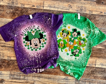 Camiseta de San Patricio de Disney para niños pequeños, camiseta de San Patricio de Disney para niños, camiseta del Día de San Patricio de Mickey para niños, camiseta del Día de San Patricio de Mickey para bebés, camiseta de la suerte