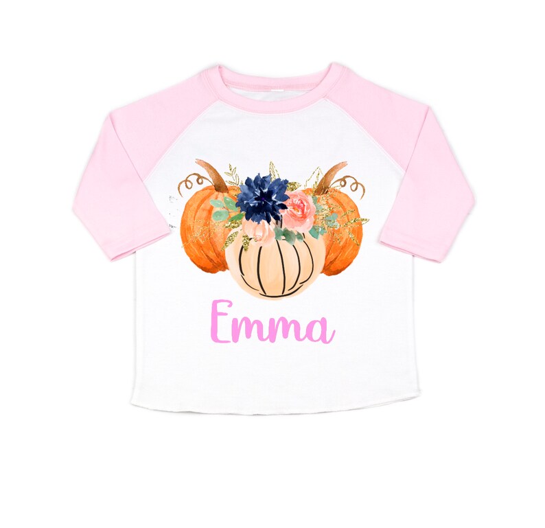 Girls Pumpkin Shirt Girls Thanksgiving Shirt Toddler Etsy