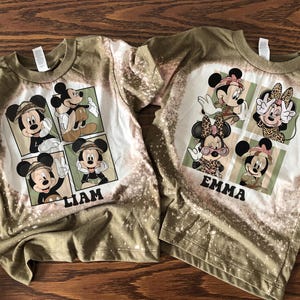 Animal Kingdom Family Tee: Safari Mickey Mouse, Donald, Goofy