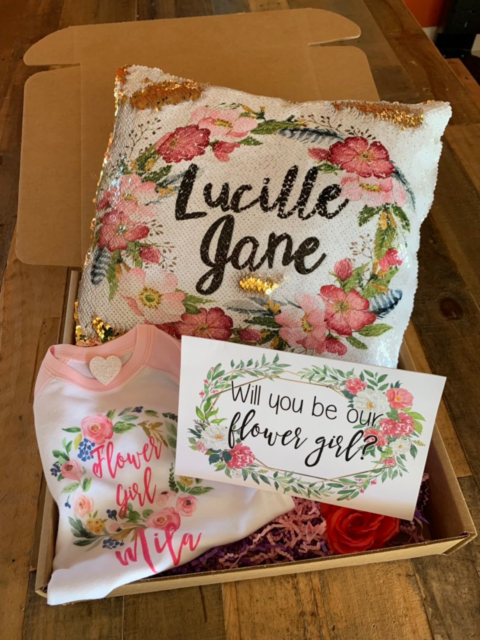 Flower Girl Gift Set Flower Girl Proposal Gifts Will You Be Etsy