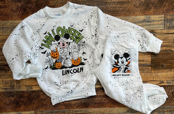 MICKEY Minnie ディズニーヴィンテージアメリカハロウィンスウェット Disney Halloween Mickey and Minnie Sweatshirts,vintage Mickey