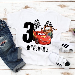 Cars Lightning Mcqueen birthday shirt, cars shirt, mater boys shirt, mater birthday raglan, car birthday shirt, car party