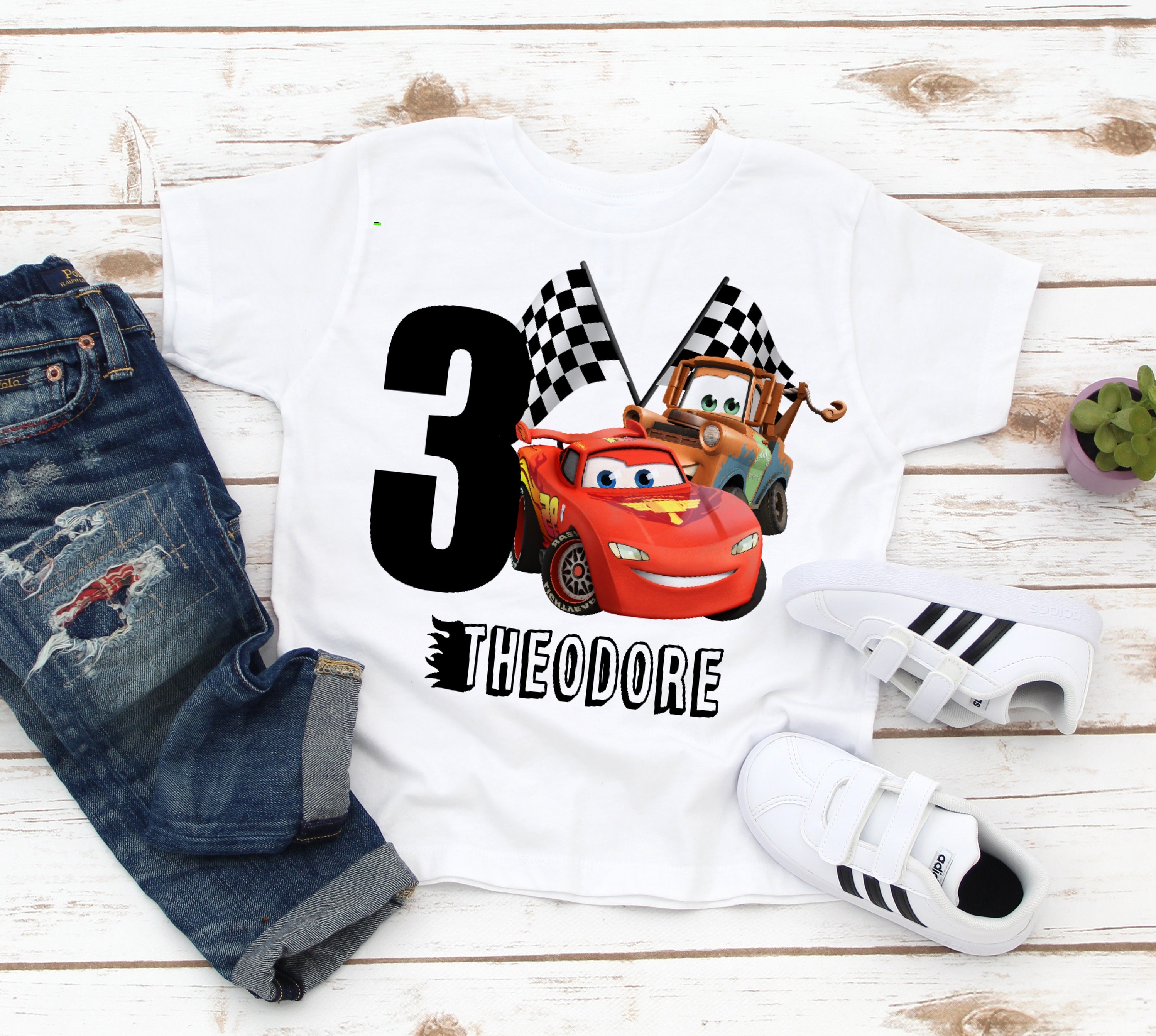 Camisa de cars mcqueen - Etsy España