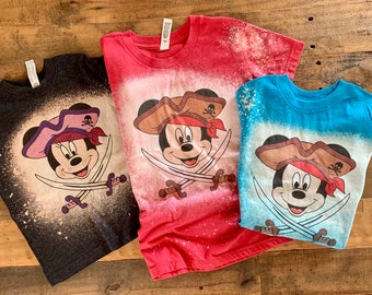 Piraten Micky Shirt, Piraten Minnie Shirt, Disney Piraten, Traum Kreuzfahrt Shirt, Piraten Mickey Maus, personalisiert, Piratenleben, Piratenparty