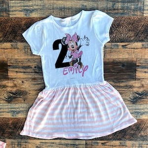 Minnie mouse birthday dress, minnie mouse outfit dress, girls disney dress, toddler disney dress, toddler birthday dress