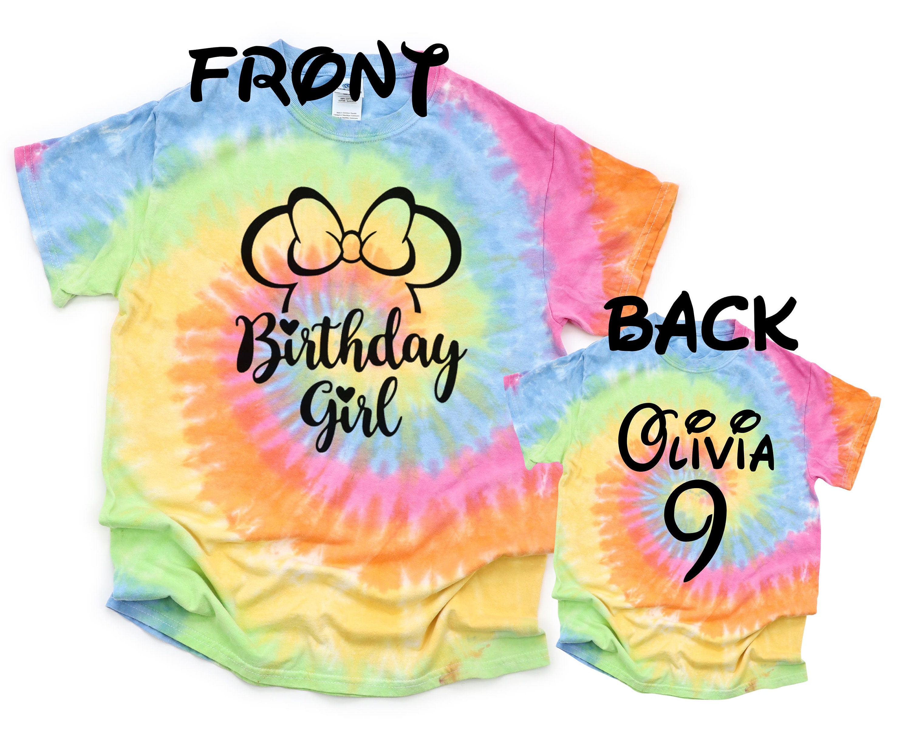 tie dye birthday shirt
