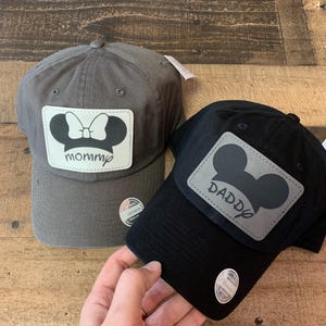 Cappello Disney mamma papà, cappello con orecchie di Topolino mamma papà, berretto di Topolino per bambini e bambine, cappello da regalo, berretto da baseball di Minnie per bambini, cappelli per la famiglia