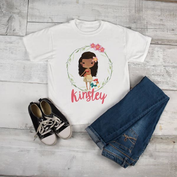 Camisa de cumpleaños de Moana, camisa de fiesta de Moana, camisa personalizada de Moana, camisa de cumpleaños de Moana, camisa de niños de Moana